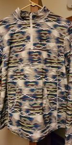 Fila size xl with thumb holes.